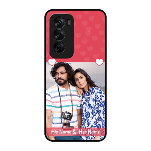 Oppo Reno 12 Pro 5G Custom Glass Phone CaseSimple Love Design