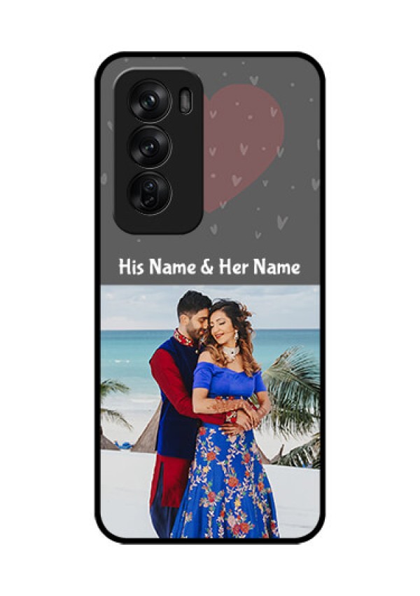 Oppo Reno 12 Pro 5G Custom Glass Phone CaseBuy Love Design With Photo Online