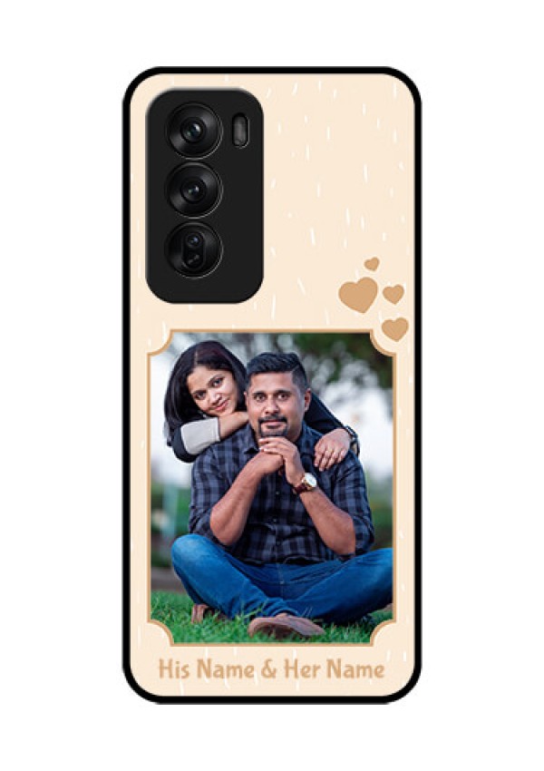 Oppo Reno 12 Pro 5G Custom Glass Phone CaseWith Confetti Love Design