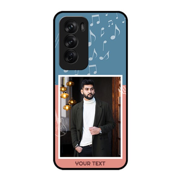 Oppo Reno 12 Pro 5G Custom Glass Phone CaseWith Color Musical Note Design Oppo Reno 12 Pro 5G Custom Glass Phone CaseWith Color Musical Note Design