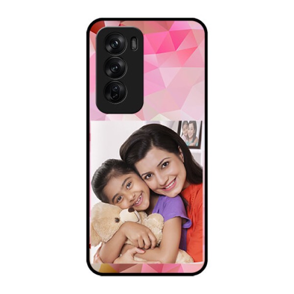 Oppo Reno 12 Pro 5G Custom Glass Phone CaseAbstract Triangle Design Oppo Reno 12 Pro 5G Custom Glass Phone CaseAbstract Triangle Design
