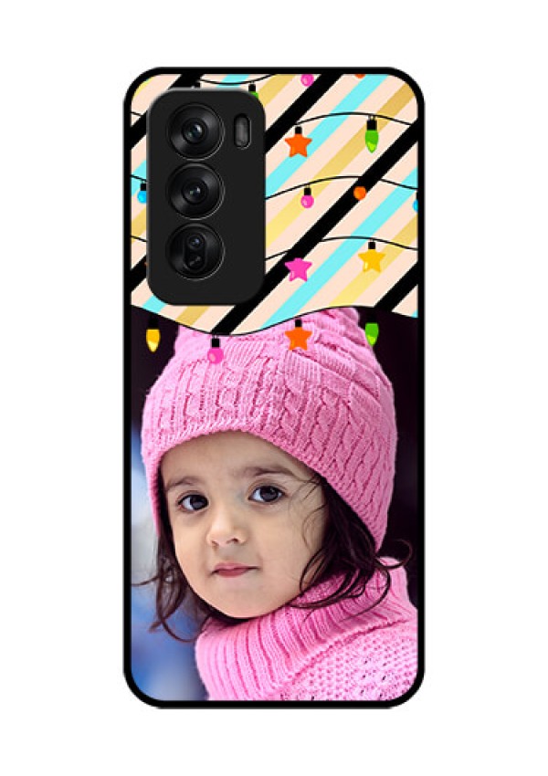 Oppo Reno 12 Pro 5G Custom Glass Phone CaseLights Hanging Design