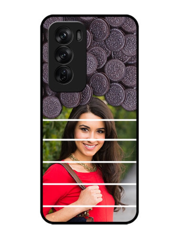 Custom Oppo Reno 12 Pro 5G Custom Glass Phone CaseWith Oreo Biscuit Design