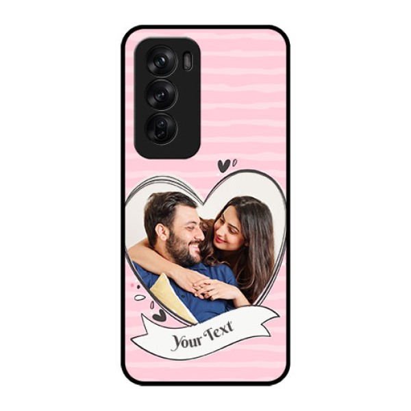 Oppo Reno 12 Pro 5G Custom Glass Phone CaseVintage Heart Design