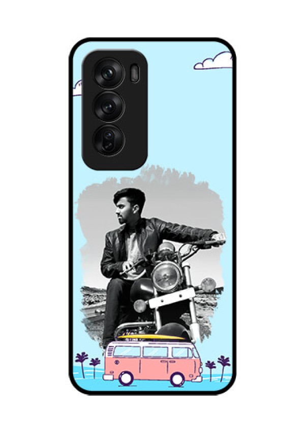 Oppo Reno 12 Pro 5G Custom Glass Phone CaseTravel and Adventure Design