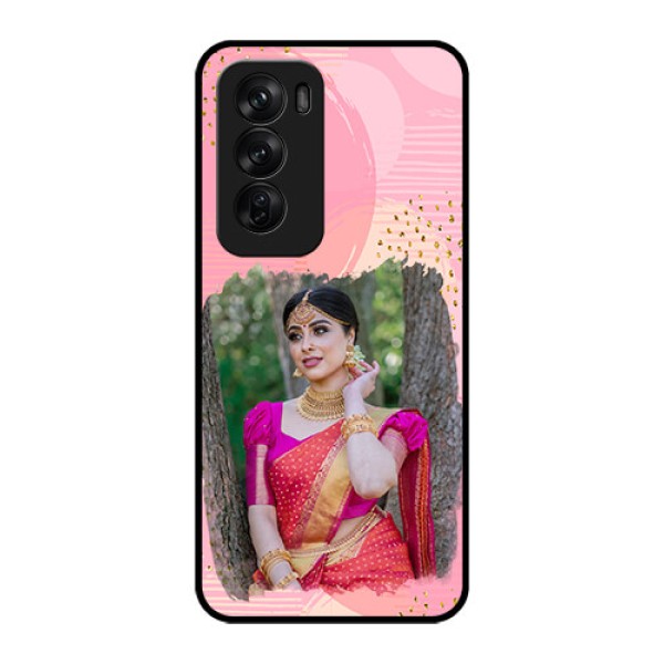 Oppo Reno 12 Pro 5G Custom Glass Phone CaseGold Glitter Splash Design Oppo Reno 12 Pro 5G Custom Glass Phone CaseGold Glitter Splash Design