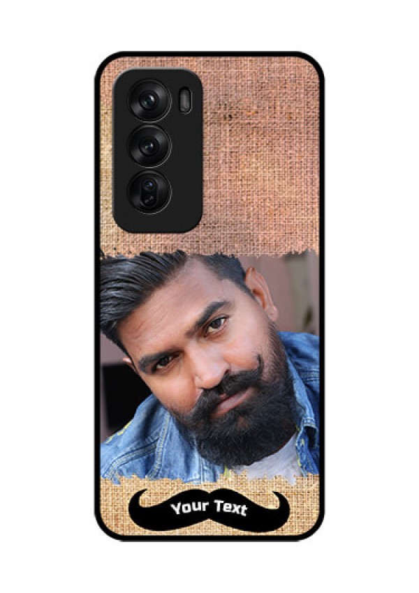 Oppo Reno 12 Pro 5G Custom Glass Phone CaseWith Texture Design