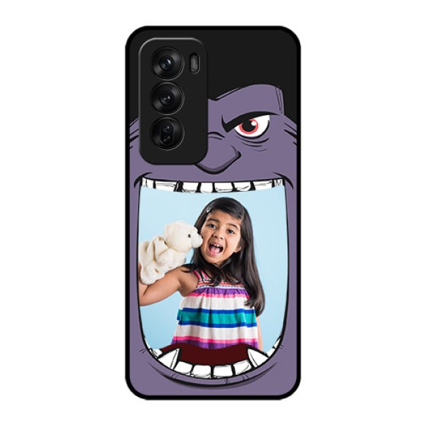 Oppo Reno 12 Pro 5G Custom Glass Phone CaseAngry Monster Design