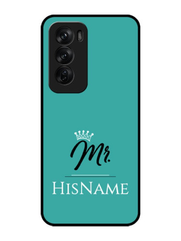 Custom Oppo Reno 12 Pro 5G Custom Glass Phone CaseMr With Name Design