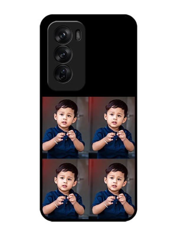 Custom Oppo Reno 12 Pro 5G Custom Glass Phone Case4 Image Holder Design