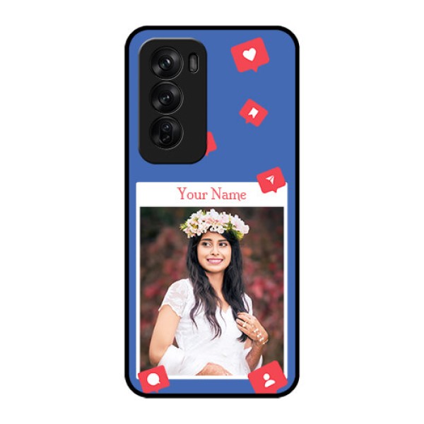 Oppo Reno 12 Pro 5G Custom Glass Phone CaseLike Share And Comment Design