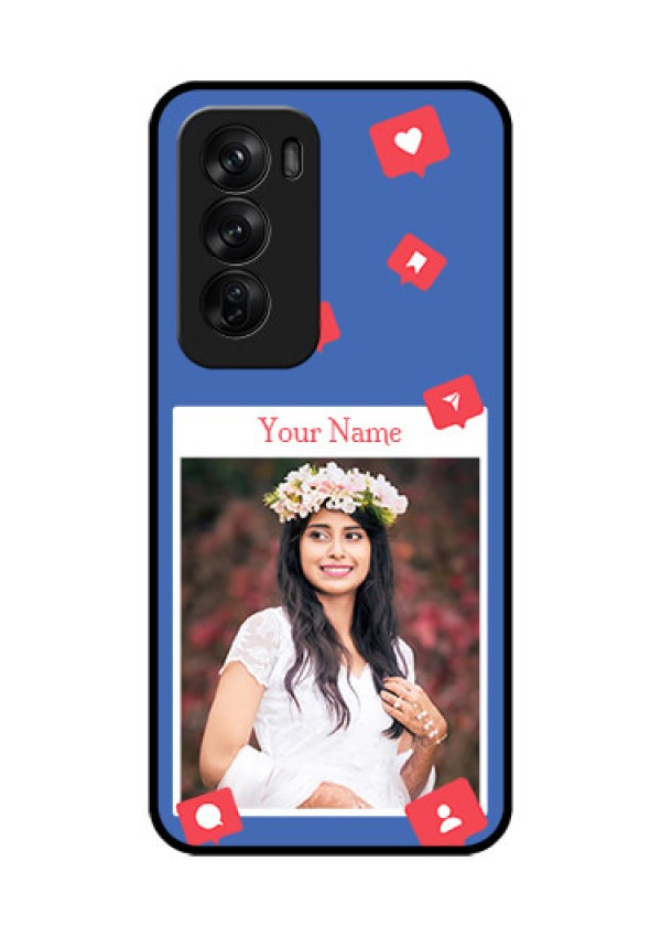 Oppo Reno 12 Pro 5G Custom Glass Phone CaseLike Share And Comment Design