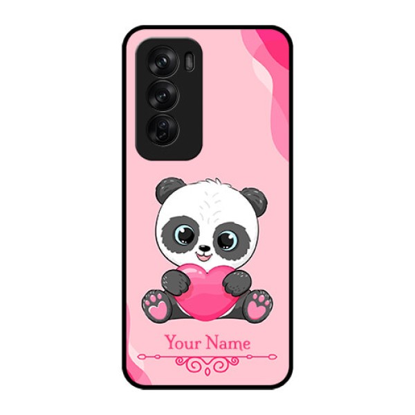 Oppo Reno 12 Pro 5G Custom Glass Phone CaseCute Panda Design