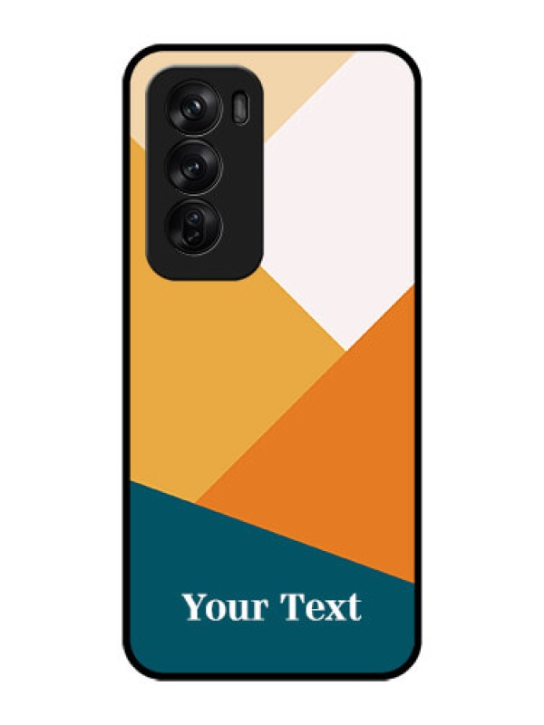 Custom Oppo Reno 12 Pro 5G Custom Glass Phone CaseStacked Multi - Colour Design