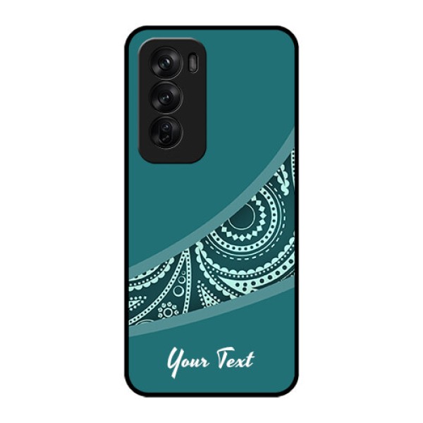Oppo Reno 12 Pro 5G Custom Glass Phone CaseSemi Visible Floral Design
