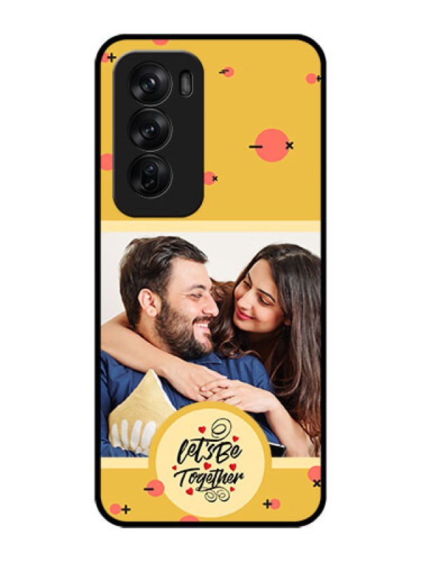 Custom Oppo Reno 12 Pro 5G Custom Glass Phone CaseLets Be Together Design