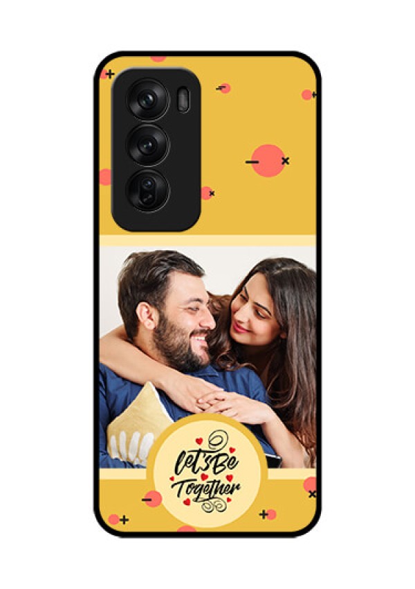 Oppo Reno 12 Pro 5G Custom Glass Phone CaseLets Be Together Design