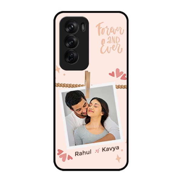 Oppo Reno 12 Pro 5G Custom Glass Phone CaseForever And Ever Love Design Oppo Reno 12 Pro 5G Custom Glass Phone CaseForever And Ever Love Design