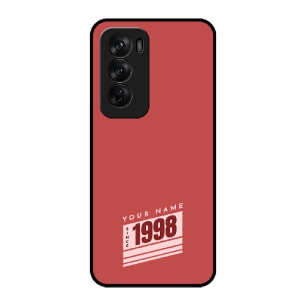 Oppo Reno 12 Pro 5G Custom Glass Phone CaseRed Custom Year Of Birth Design Oppo Reno 12 Pro 5G Custom Glass Phone CaseRed Custom Year Of Birth Design