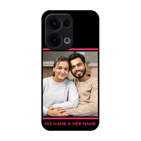 Reno 13 5G Custom Glass Phone Case - With Add Text Design