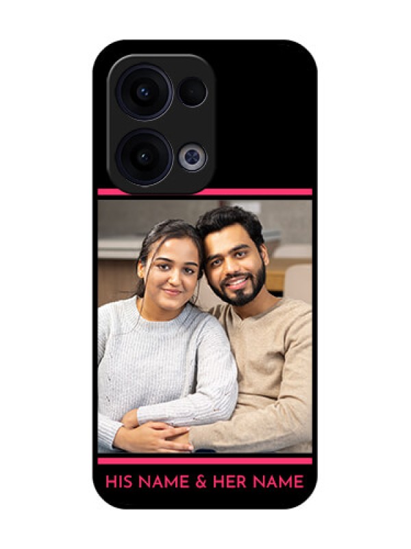 Custom Reno 13 5G Custom Glass Phone Case - With Add Text Design