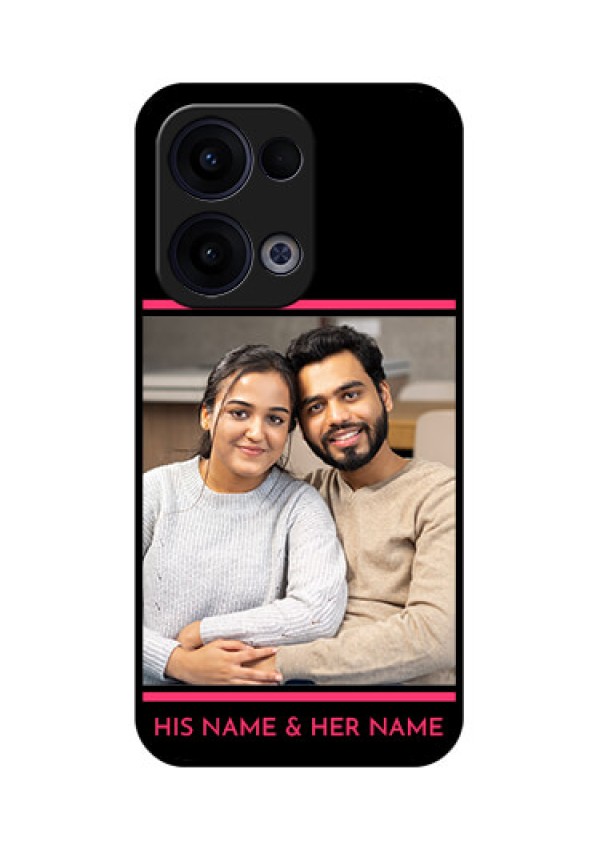 Reno 13 5G Custom Glass Phone Case - With Add Text Design