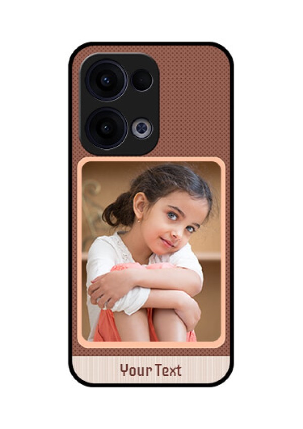 Reno 13 5G Custom Glass Phone Case - Simple Pic Upload Design