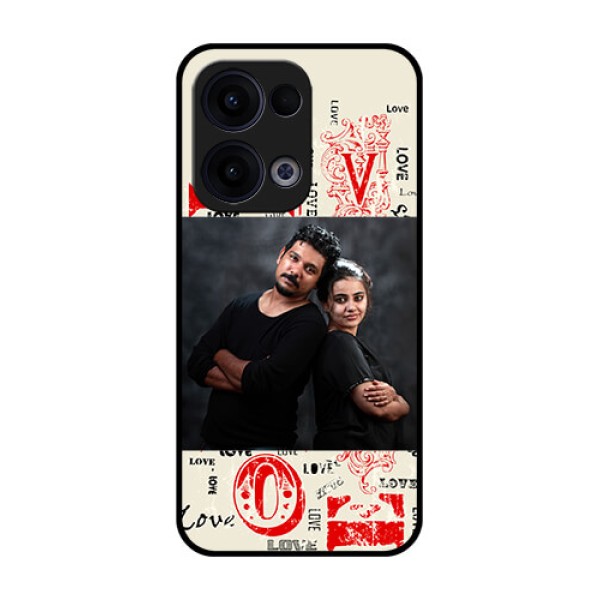 Reno 13 5G Custom Glass Phone Case - Trendy Love Design Case Reno 13 5G Custom Glass Phone Case - Trendy Love Design Case