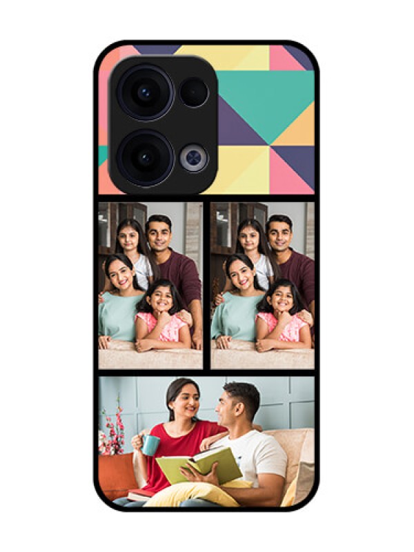 Custom Reno 13 5G Custom Glass Phone Case - Bulk Pic Upload Design