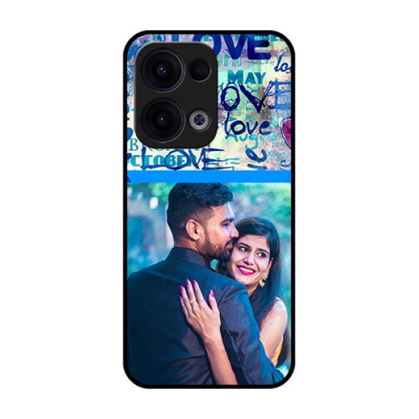 Reno 13 5G Custom Glass Phone Case - Colorful Love Design
