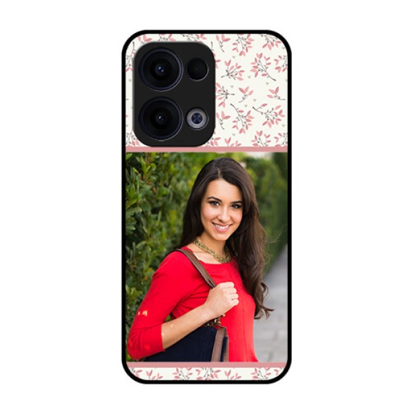 Reno 13 5G Custom Glass Phone Case - Stunning Floral Design