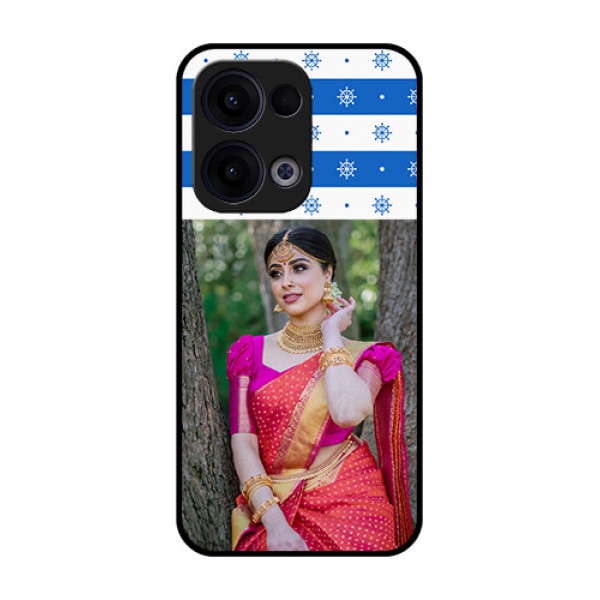 Reno 13 5G Custom Glass Phone Case - Snow Pattern Design Reno 13 5G Custom Glass Phone Case - Snow Pattern Design