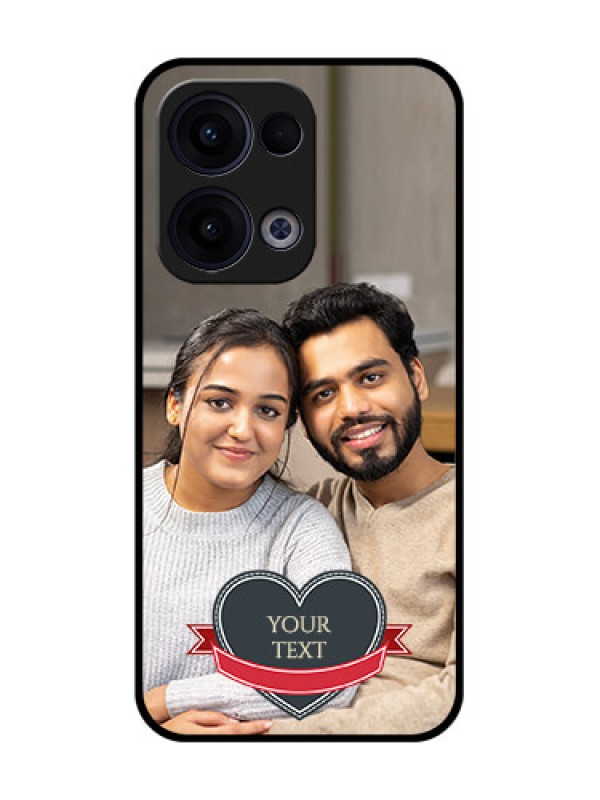 Custom Reno 13 5G Custom Glass Phone Case - Just Married Couple Design