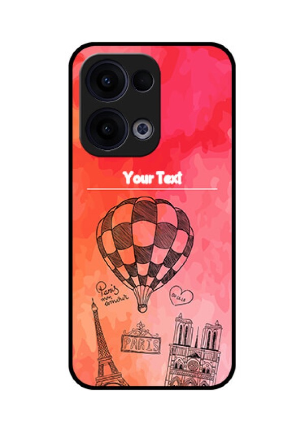 Reno 13 5G Custom Glass Phone Case - Paris Theme Design