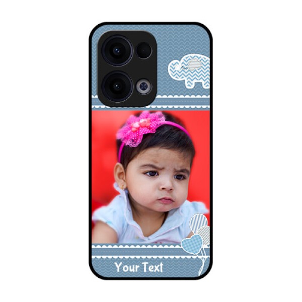Reno 13 5G Custom Glass Phone Case - With Kids Pattern Design