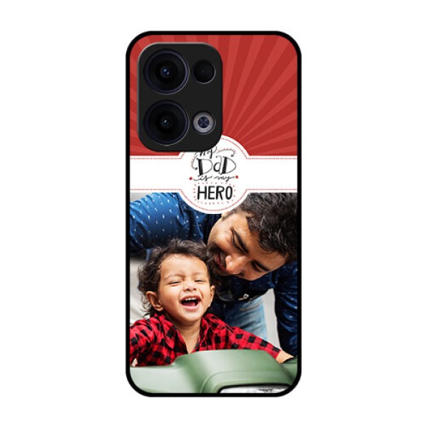Reno 13 5G Custom Glass Phone Case - My Dad Hero Design