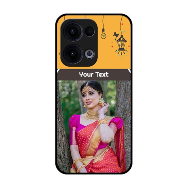 Reno 13 5G Custom Glass Phone Case - With Family Picture And Icons Reno 13 5G Custom Glass Phone Case - With Family Picture And Icons