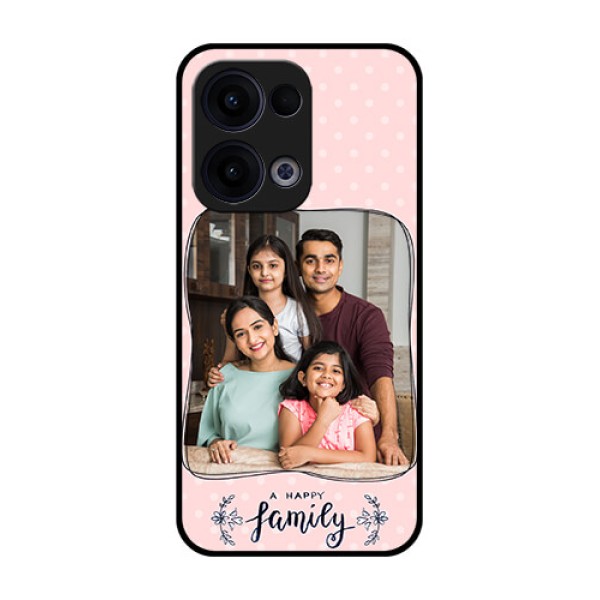 Reno 13 5G Custom Glass Phone Case - Family With Dots Design Reno 13 5G Custom Glass Phone Case - Family With Dots Design