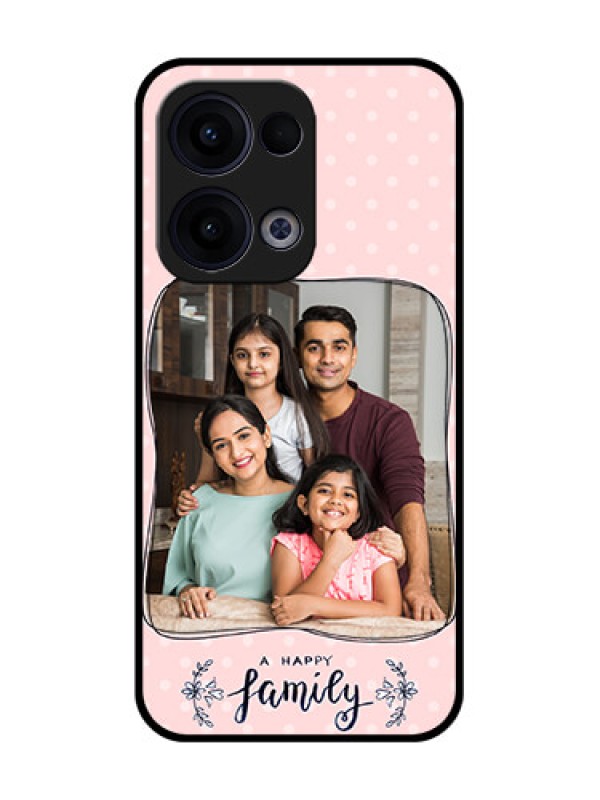 Custom Reno 13 5G Custom Glass Phone Case - Family With Dots Design