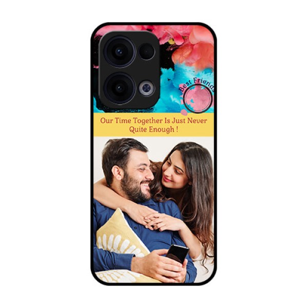 Reno 13 5G Custom Glass Phone Case - Quote With Acrylic Painting Design Reno 13 5G Custom Glass Phone Case - Quote With Acrylic Painting Design