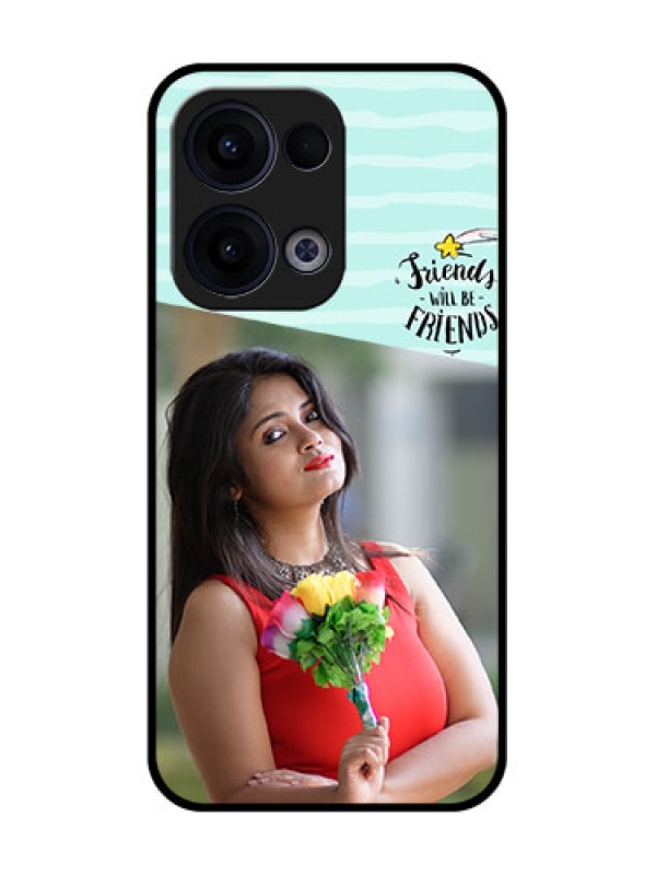 Custom Reno 13 5G Custom Glass Phone Case - Friends Picture Icon Design