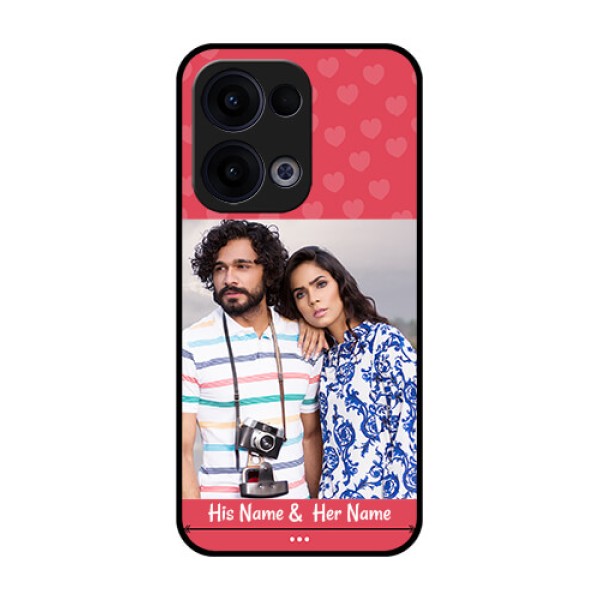 Reno 13 5G Custom Glass Phone Case - Simple Love Design