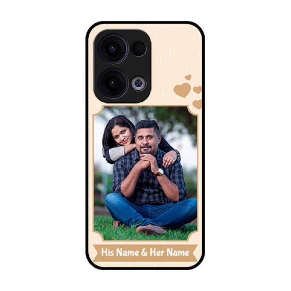 Reno 13 5G Custom Glass Phone Case - With Confetti Love Design Reno 13 5G Custom Glass Phone Case - With Confetti Love Design