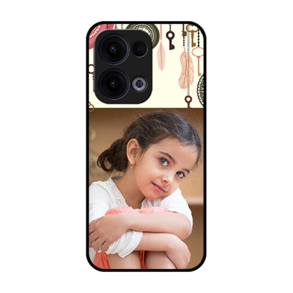 Reno 13 5G Custom Glass Phone Case - Boho Style Design