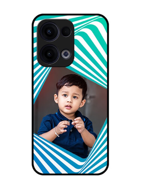 Custom Reno 13 5G Custom Glass Phone Case - Abstract Spiral Design