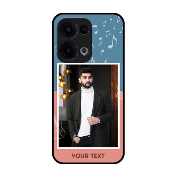Reno 13 5G Custom Glass Phone Case - With Color Musical Note Design Reno 13 5G Custom Glass Phone Case - With Color Musical Note Design