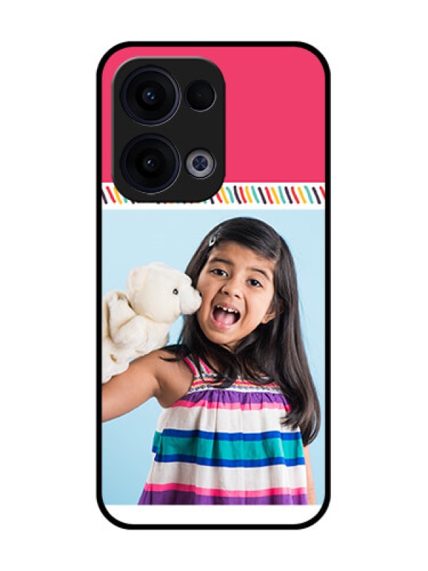 Custom Reno 13 5G Custom Glass Phone Case - Line Art Design