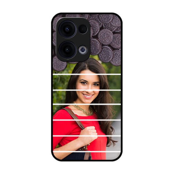 Reno 13 5G Custom Glass Phone Case - With Oreo Biscuit Design Reno 13 5G Custom Glass Phone Case - With Oreo Biscuit Design