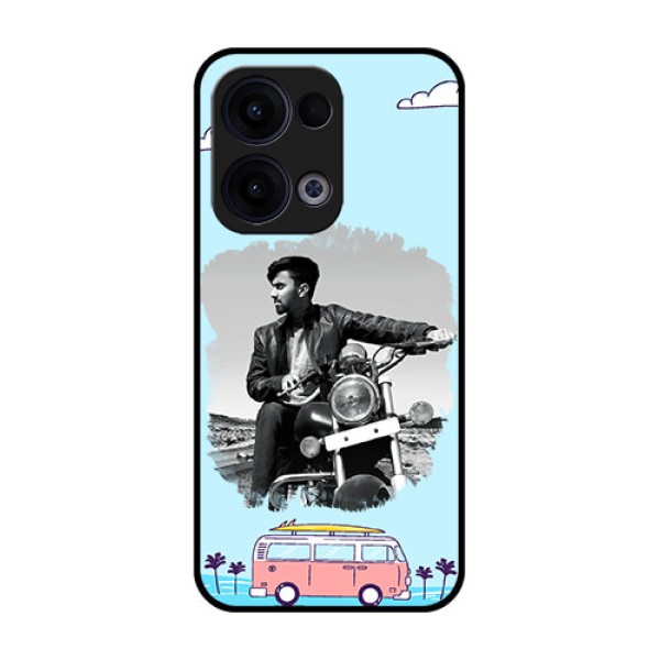 Reno 13 5G Custom Glass Phone Case - Travel and Adventure Design