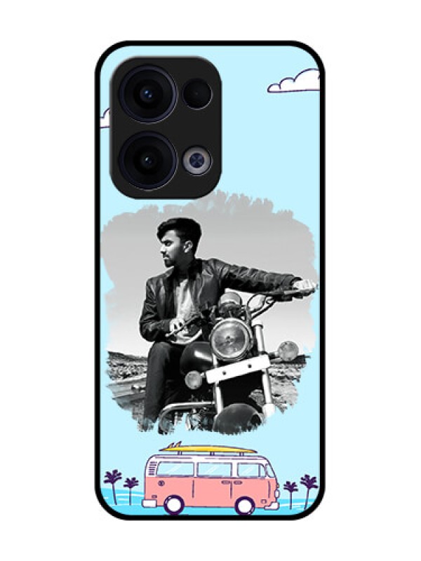 Custom Reno 13 5G Custom Glass Phone Case - Travel and Adventure Design